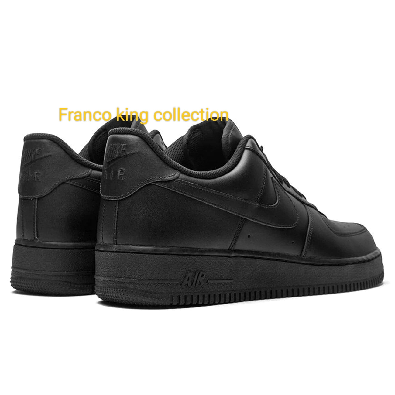 Airforce 1 - Black - leather 100%