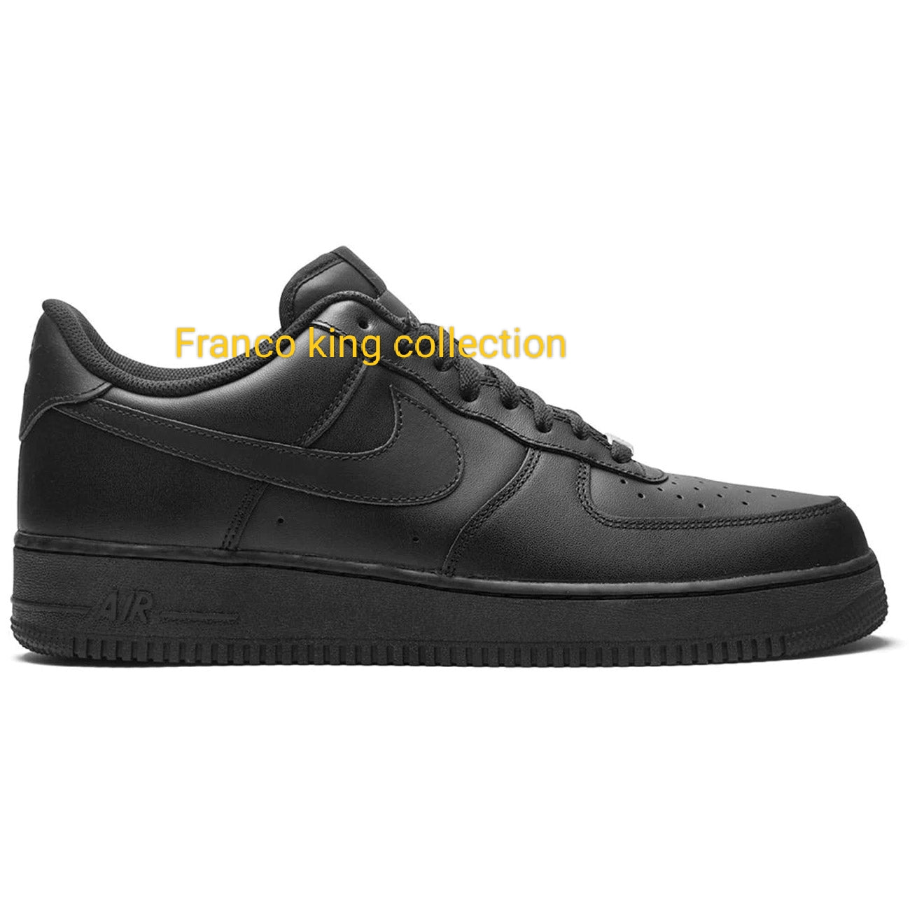 Airforce 1 - Black - leather 100%