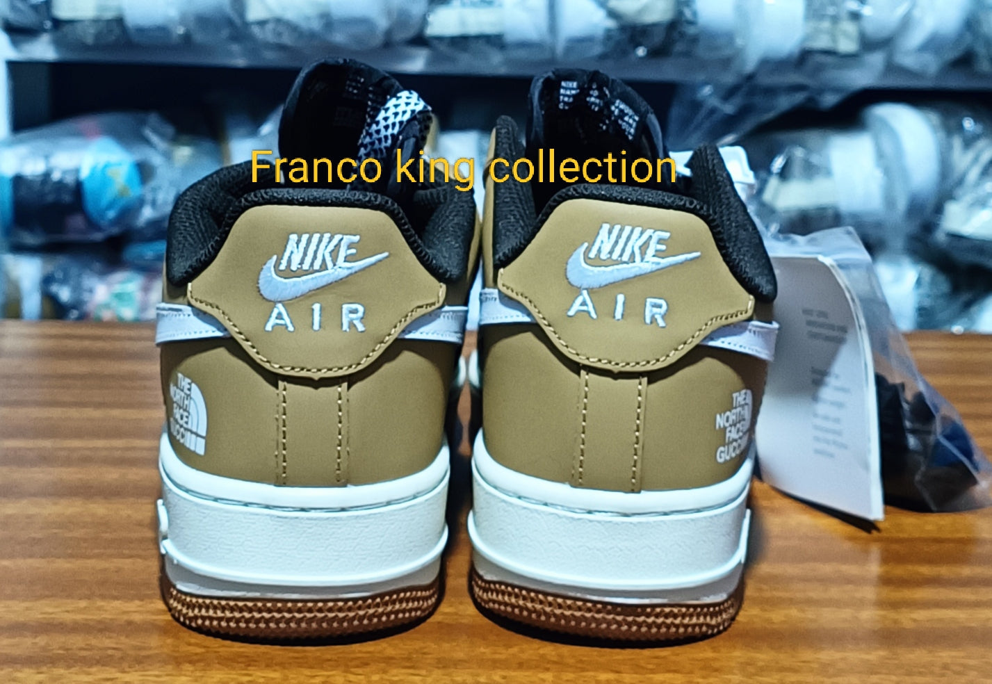 1. Airforce 1 customized - The north face
