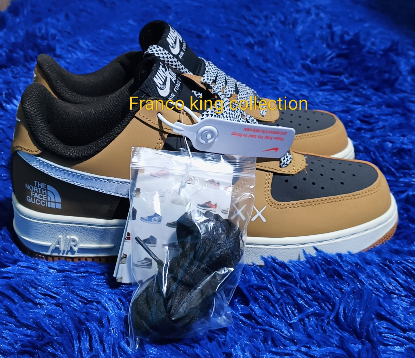 1. Airforce 1 customized - The north face