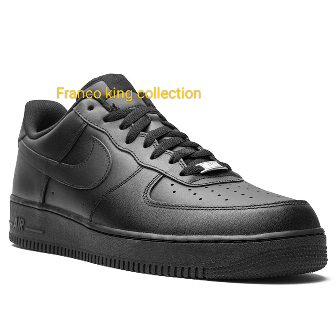 Airforce 1 - Black - leather 100%