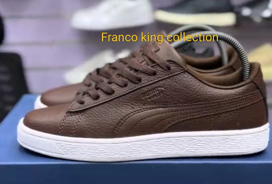 3. PUMA - coffee brown 100% leather