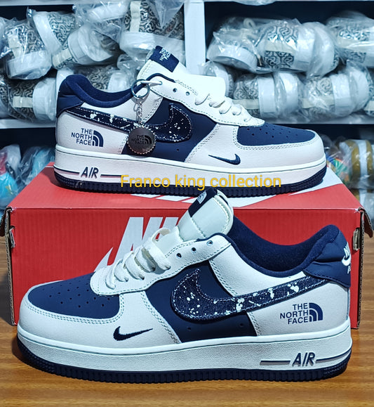 Airforce 1 North Face - Dark blue and white