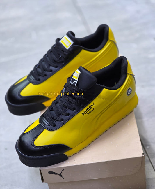 Puma Roma - black and yellow