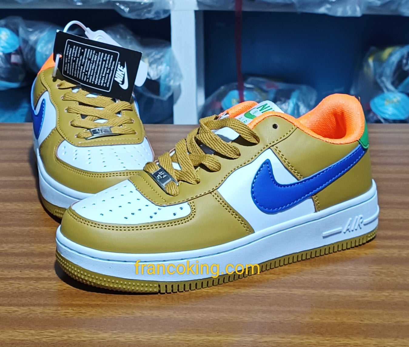 Nike Airforce - Brown/white/blue